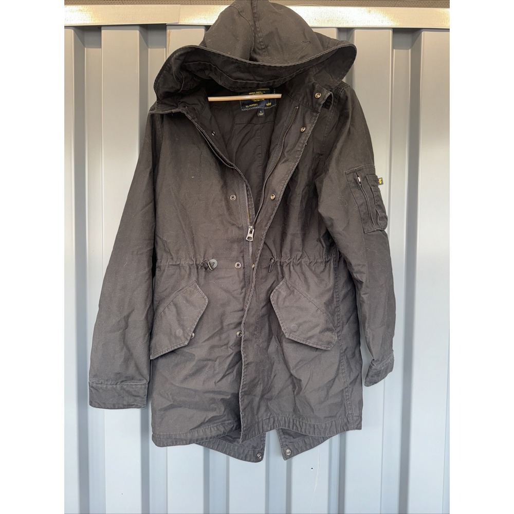 Alpha Industries N-3B Weather Black Coat Sz Small